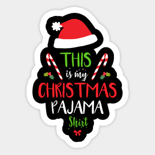 This Is My Christmas Pajama Sticker